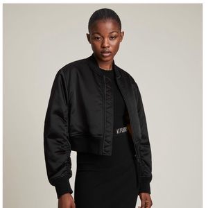 All Saints Cropped Bomber Jacket